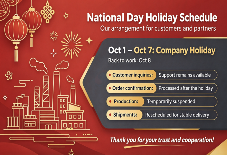 National Day Schedule